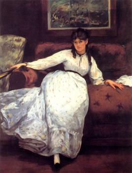 愛德華 馬奈 Repose( Study of Berthe Morisot)